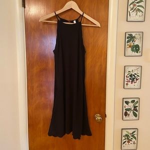 Black slip dress